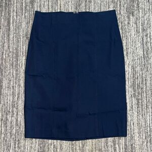 Brand New Van Heusen Women's Size 4 Stretch Navy Blue‎ A Line Skirt $72